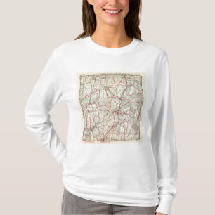 T-shirt Routes de bicyclette à New York et Connecticut 12