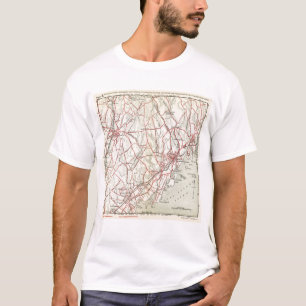 T-shirt Routes de bicyclette à New York et Connecticut 6