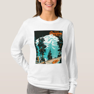 T-shirt Routes de l'Orégon annonçant l'affiche