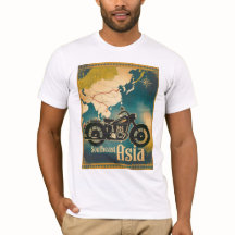 T-shirt Routes moto vintage Asie du Sud-Est