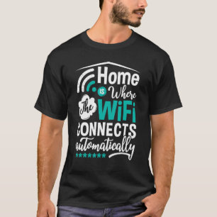 T-shirt Routeur Wifi Citations de mot de passe Internet Or