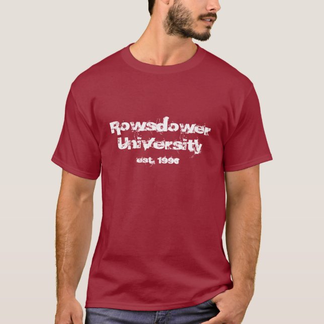 T-shirt Rowsdower, université, est. 1990 (Devant)