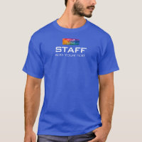 Royal Blue Staff Membre double face Custom Hommes