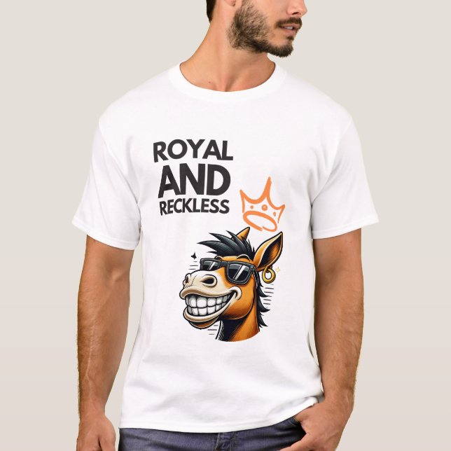 T-shirt Royal et irresponsable - King Donkey (Devant)