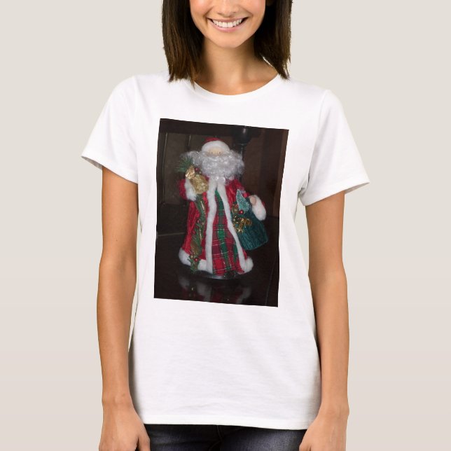T-shirt Royal Plaid Père Noël Joyeux Noël (Devant)
