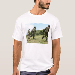 T-shirt Royal Thai Marines se promènent pour sécuriser le 