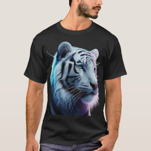 T-shirt Royal White Tiger
