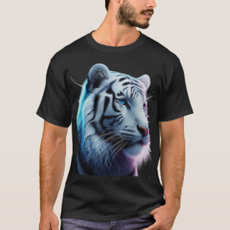 T-shirt Royal White Tiger