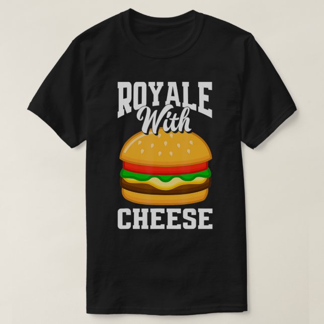 T-shirt Royale Avec Fromage Funny Cheeseburger Lover Burge (Design devant)