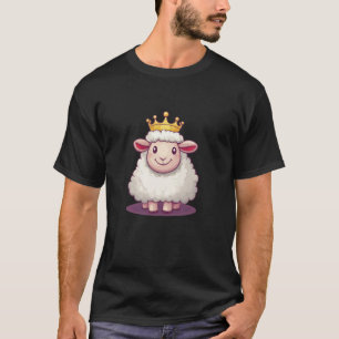 T-shirt Royaume Drôle de Mouton Règne avec un Costume de C