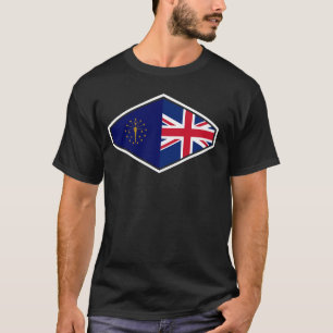 T-shirt Royaume-Uni Patrimoine Indiana Fierté