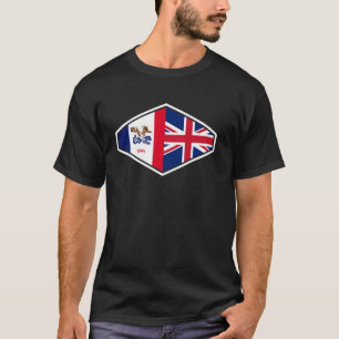 T-shirt Royaume-Uni Patrimoine Iowa Fierté