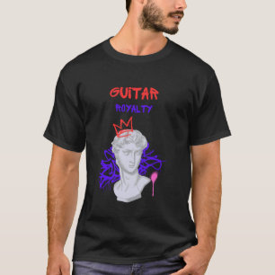 T-shirt Royauté de la guitare Statue grecque Musique rock