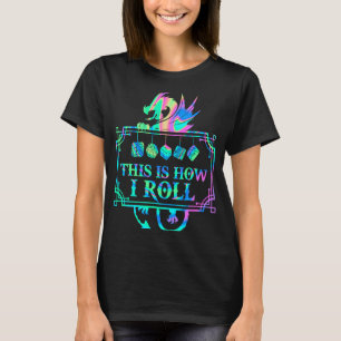 T-shirt RPG Game Dragon D20 C'EST COMME ÇA QUE JE ROULE