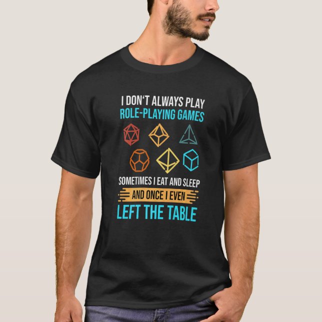 T-shirt Rpg Stylo & Papier Rôle Jouer Jeu Dés Rôle Jouer (Devant)