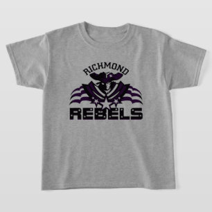 T-shirt RR 03   Black Rebel Logo Enfants Gris