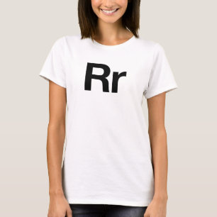 T-shirt Rr helvetica