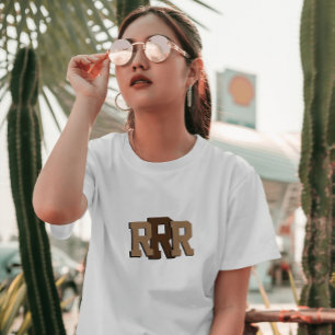 T-SHIRT RRR "RISE ROAR REVOLT" RAM ET SEETA COUPLE