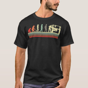 T-shirt Rtro Vintage CNC Machiniste Évolution