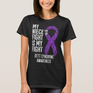 T-shirt Rtt Le Combat De Ma Nièce Est Mon Combat Syndrome