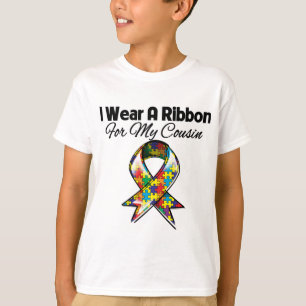 T-shirt Ruban Autisme Pour Mon Cousin