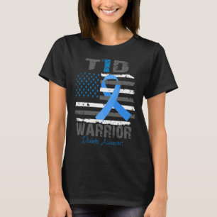 T-shirt Ruban Bleu de Sensibilisation au Diabète Mondial G