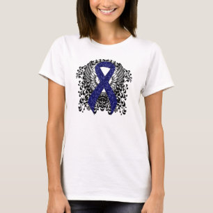 T-shirt Ruban bleu foncé avec ailes