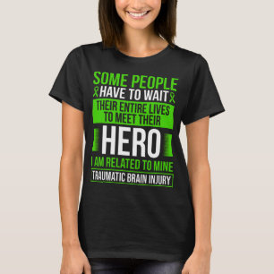 T-shirt Ruban Brain Traumatic Brain Injury TBI Warrier