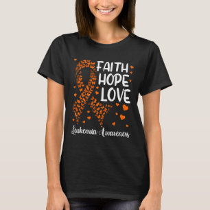 T-shirt Ruban cancer du sang Foi Espoir Amour Leucémie Sen
