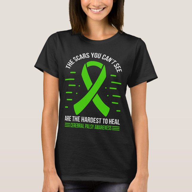T-shirt Ruban Cérébral Palsy Survivant Cérébral Palsy Ribb (Devant)