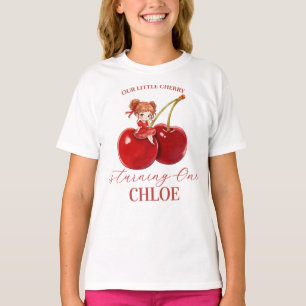 T-shirt Ruban Coquette Cerise Douce Anniversaire Rose Fill