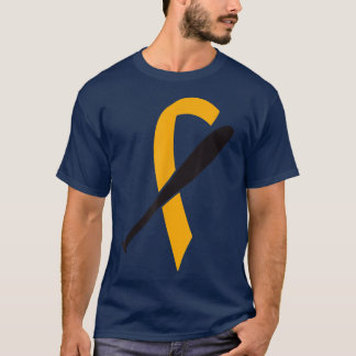 T-shirt Ruban de baseball Sensibilisation au cancer chez l