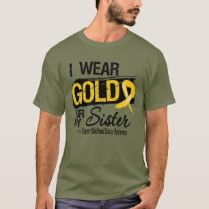T-shirt Ruban de Cancer d'enfance pour ma soeur