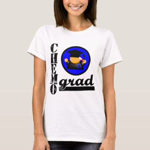 T-shirt Ruban de cancer du colon de diplômé de chimio
