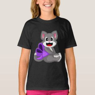 T-shirt Ruban de chat