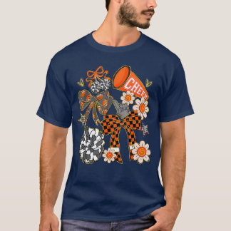 T-shirt Ruban de cheerleader sport Coquette Orange jour de