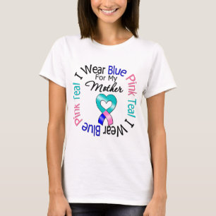 T-shirt Ruban de coeur d'usage du cancer de la thyroïde I