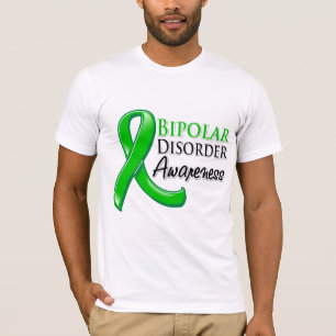 T-shirt Ruban de conscience de trouble bipolaire