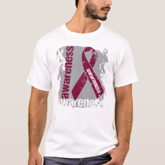 T-shirt Ruban de grunge de conscience d'amylose