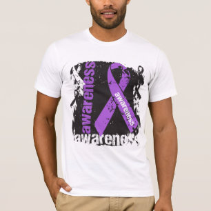 T-shirt Ruban de grunge de conscience de la maladie