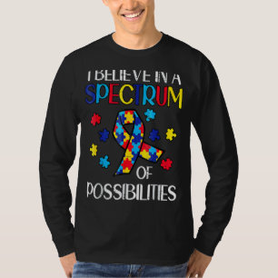 T-shirt Ruban De Puzzle Je Crois En Un Spectre De Possibil