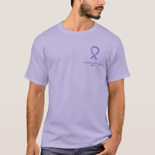 T-shirt Ruban de sensibilisation à la lavande sur mesure C