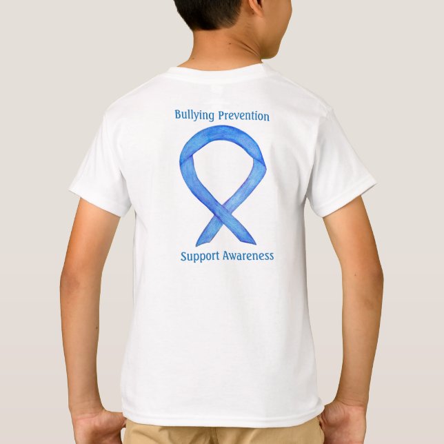 T-shirt Ruban de sensibilisation à la prévention de l'inti (Dos)