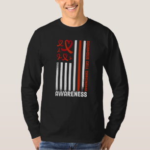 T-shirt Ruban de sensibilisation au carcinome des cellules