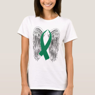 T-shirt Ruban de sensibilisation aux ailes (vert)