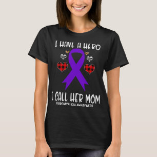 T-shirt Ruban de sensibilisation J'ai un héros appelez sa