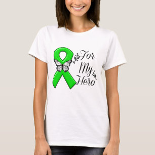 T-shirt Ruban de sensibilisation verte pour mon héros