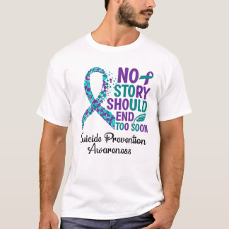 T-shirt Ruban de soutien à la sensibilisation à la prévent