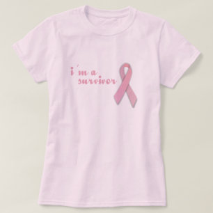 T-shirt Ruban de survivant du cancer du sein