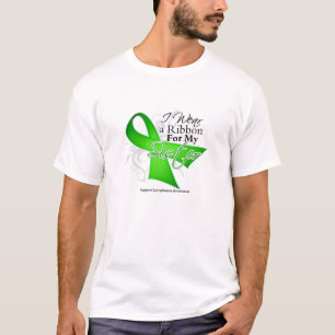 T-shirt Ruban de vert de chaux de soeur - lymphome